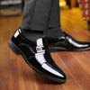 Chaussures en cuir pour hommes chaussures décontractées pour hommes chaussures de travail tendance pour hommes respirantes à semelle souple couvre-pieds