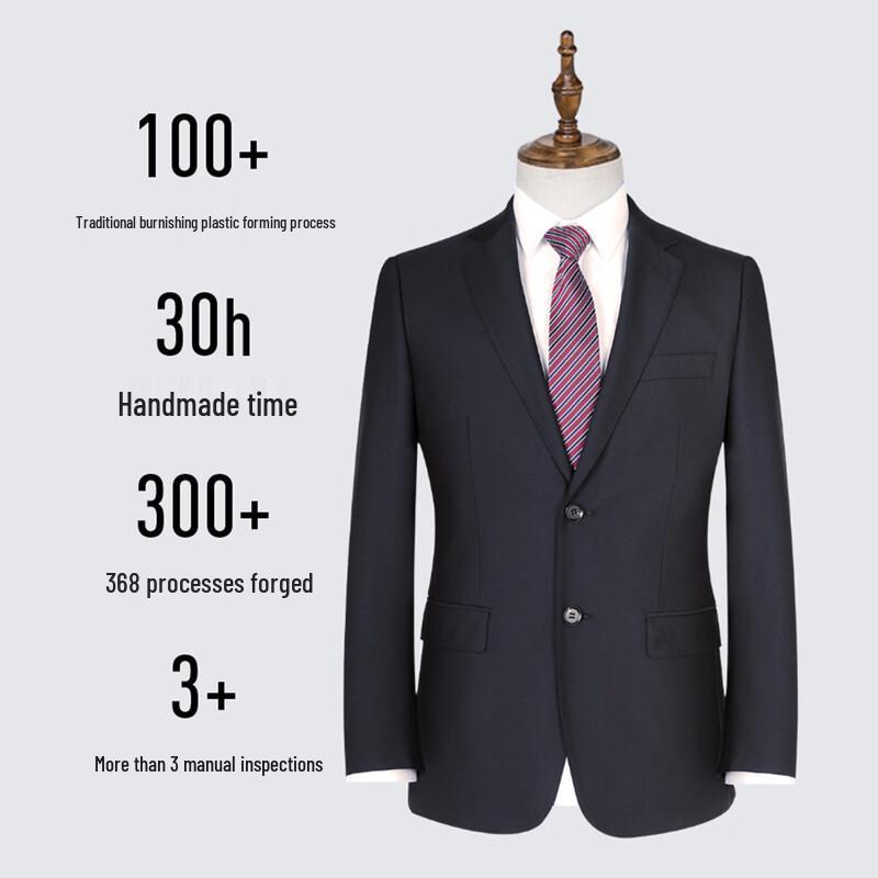 ROMON Men's 70% Wool Formal Business Suit Jacket