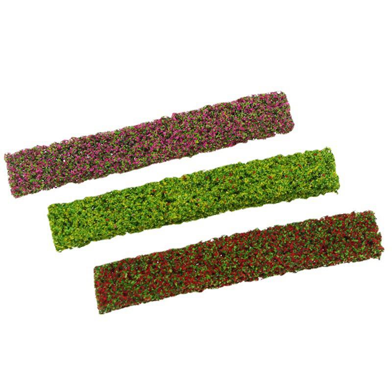3Pcs/Set Dollhouse Miniature Accessories Simulation Mini Shrub Strips Model Toys