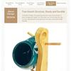 Nordic Style Ceramic Coffee Mug Set with Natural Bamboo Tree Cup Holder and Non-slip Coasters Stylish Kitchen Organizer for Tea and Coffee Home Decor