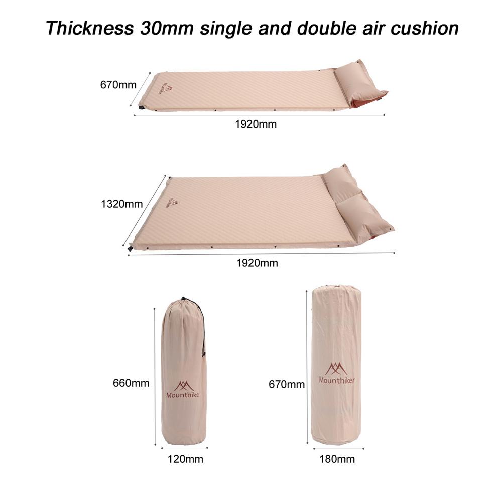 Splicable Camping Sleeping Pad Ultralight Inflatable Mattress Portable Self-inflating Travel Mat