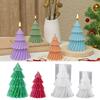 Christmas Tree Silicone Mold 3D Candle Molds for Making Tree Shaped Silicone Epoxy Resin Mold Christmas Pine Tree Silicone Mold