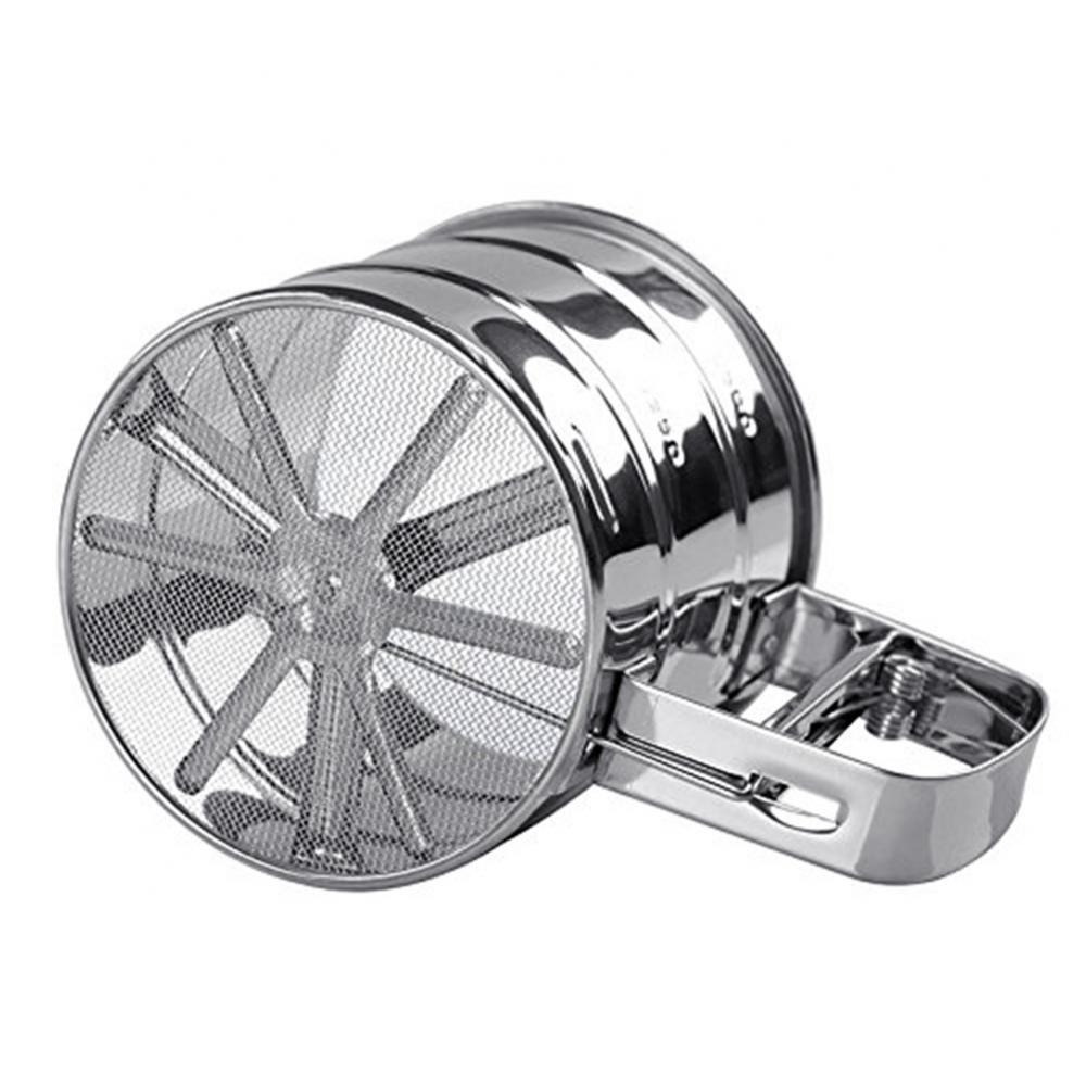 1 Stück Mehrzweck 80% Edelstahl Mehl Sieb Tasse Sieb Seiher Backen Küchenhelfer