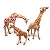 Animal Zoo Pvc Miniature Giraffe Family Static Model Set For Collectors And Kids