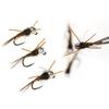 6PCS #14 #16 Barbless Jig Stonefly Nymph Fly Rubber Legs, Pheasant Tail, Bead Head Fast Sink Euro Nymph Trout Bass Fishing Lures