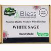 Bless-International White Sage 100%-Natural-Incense-Cones Handmade-Hand-Dipped Organic-Chemicals-Free for-Purification-Relaxation-Positivity