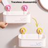 Bathroom Storage Rack with Suction Cup Large Capacity Strong Load-bearing