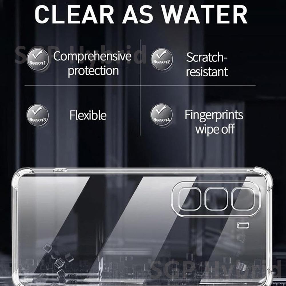 Clear Silicone Shockproof Cover Coque For Infinix Hot 60 Pro+ Case Lens Protection Shell On Hot60 Pro Plus 60Pro Hot60Pro Fundas