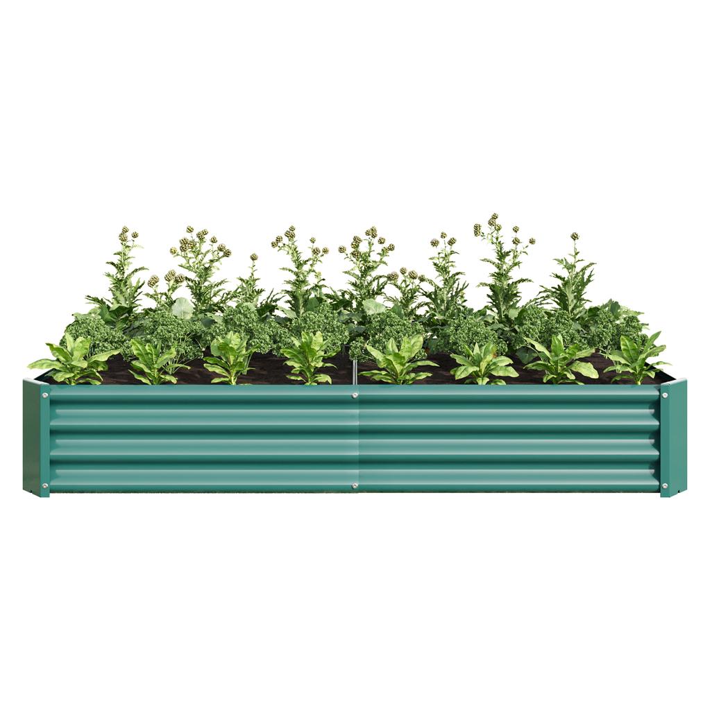 Raised Bed Metal Planter, Robust Sheet Steel, Rust Protection, Long Durability, Kit without Bottom, Ideal for Vegetables, Herbs & Flowers, Anthracite