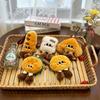 Baking Series Plush Toy Hamburger Toast Bread Cute Doll For Girls Gift Bag Charm