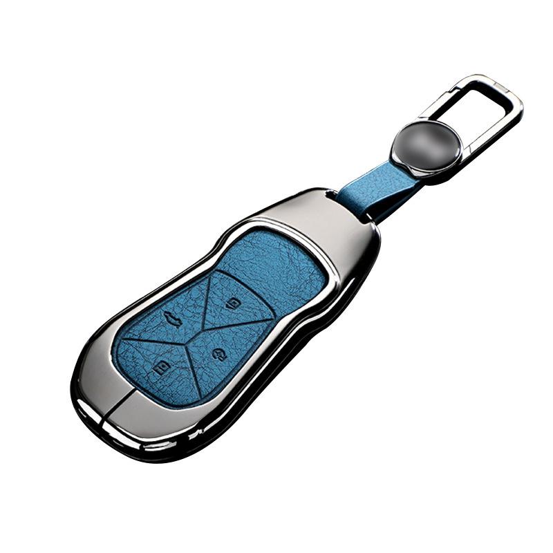 XPeng P7 Key Cover with Metal Protective Shell for 25 Mona M03/G6/G9/P7 Models
