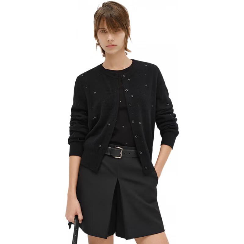 

MO&Co. Женский кардиган из смесовой шерсти и кашемира с вышивкой кои S