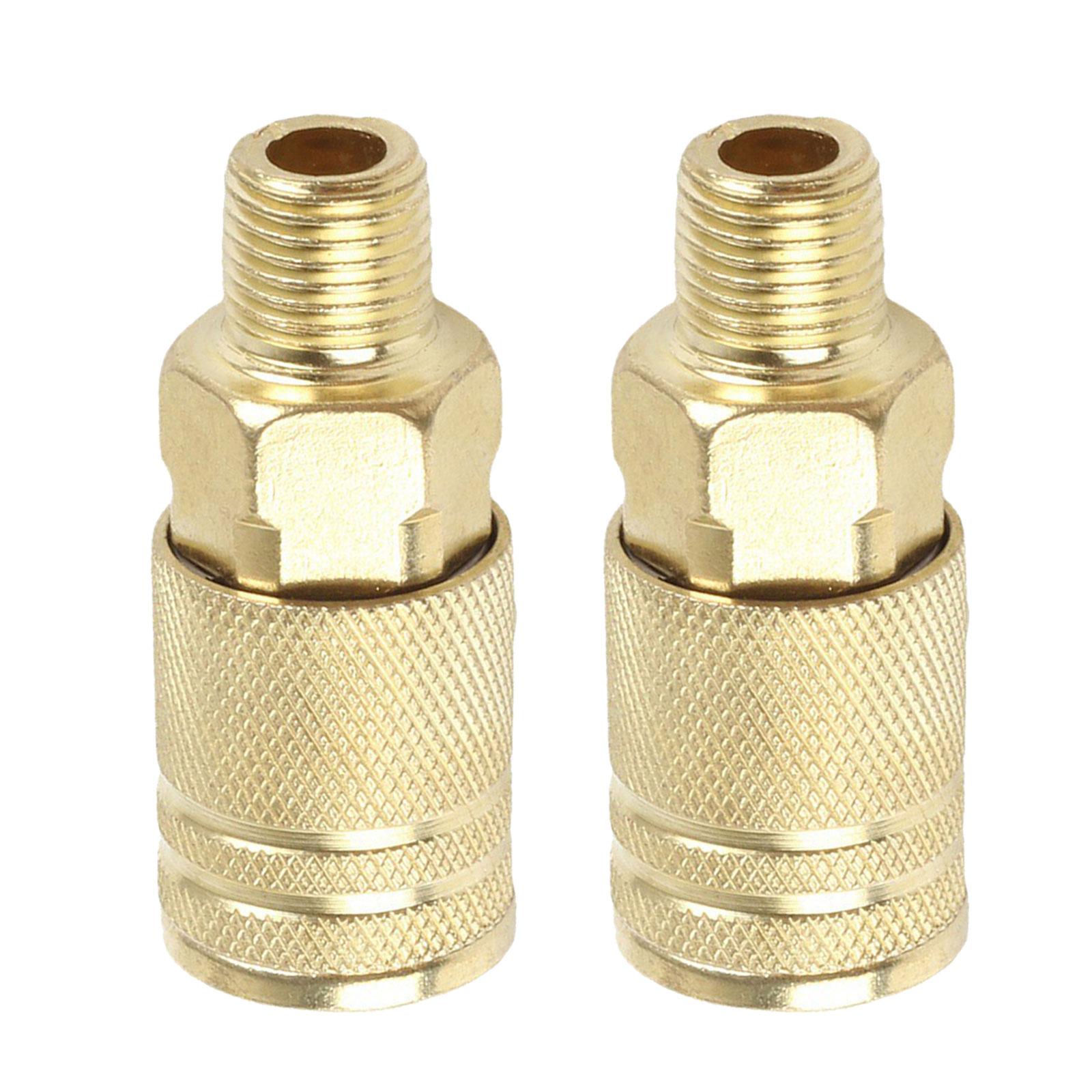 

2Pcs Industrial Male Thread Pneumatic Quick Connector for Air Compressor Coupler 1/4 Coupling Connector Accessories