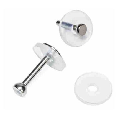 100pcs Smooth Clear Earring Stoppers Soft and Elastic Silicone Disc Pads for Earrings Stability Earlobe Support Patches