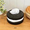 Minimalist Oreo Paper Box Creative Home Decor Living Room Bedroom Desktop Tissue Holder High End Decorative Accessory
