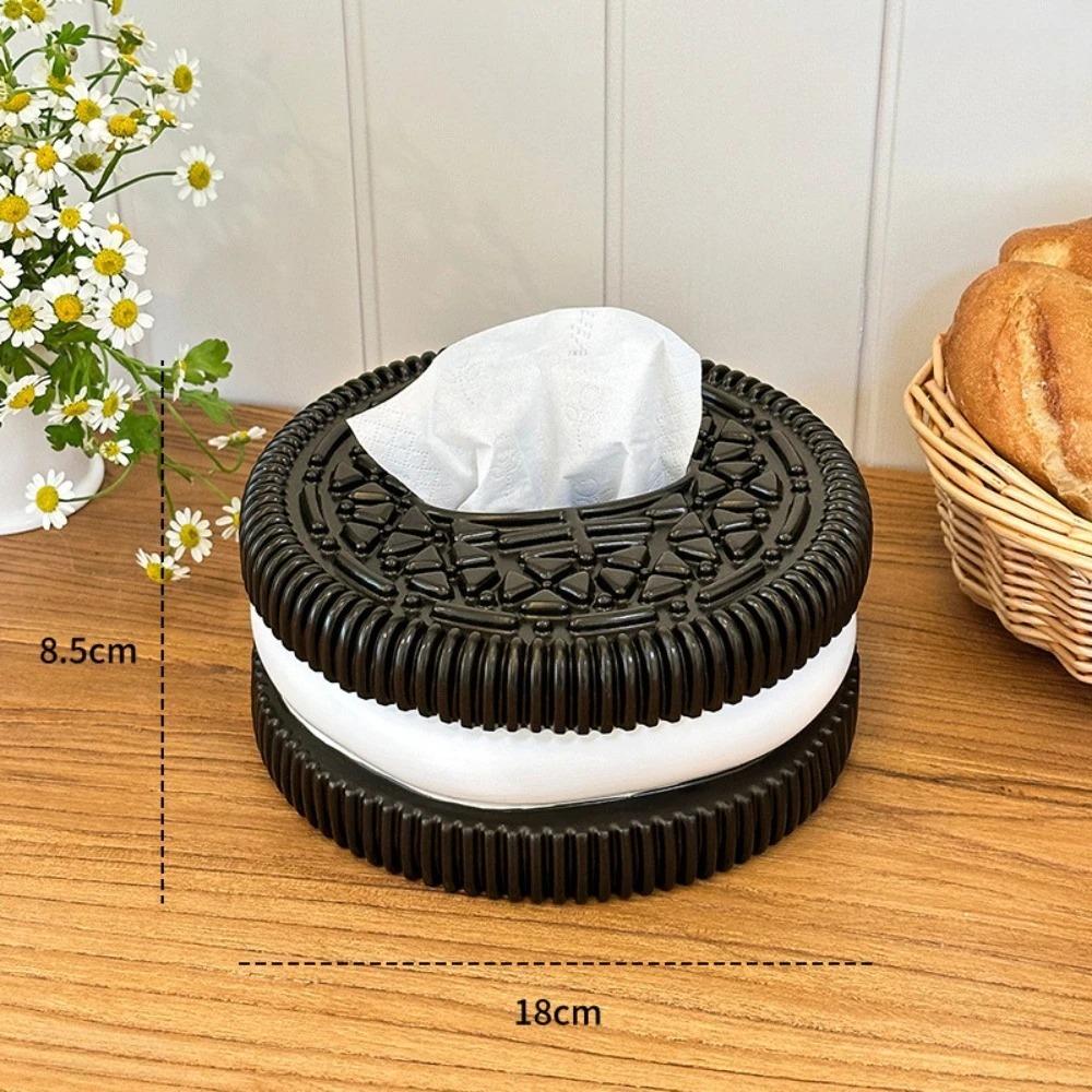 Minimalist Oreo Paper Box Creative Home Decor Living Room Bedroom Desktop Tissue Holder High End Decorative Accessory