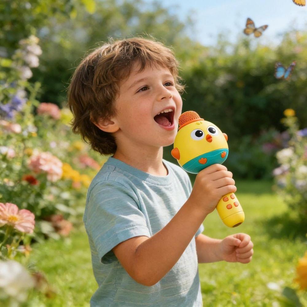 Cute Kids Microphone with Speaker Music Children Singing Machine Children Karaoke Speaker  Home Use