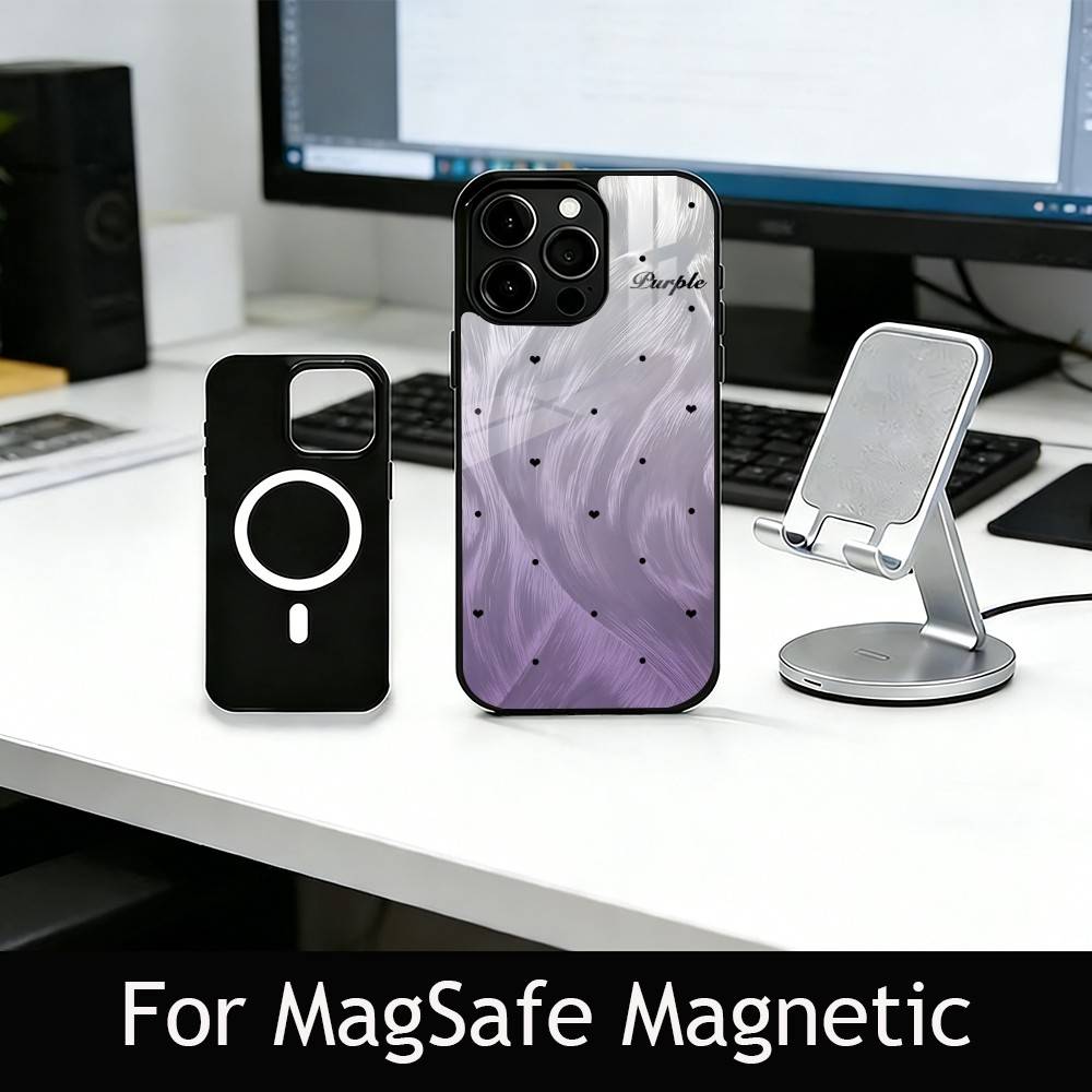 

Feather yarn print Phone Case For iPhone17,16,15,14,13,12,11 Plus,Pro Magnetic with Magsafe Wireless Charging iPhone17Pro