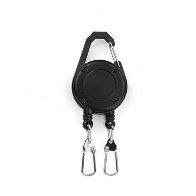 Retractable Heavy Duty Keychain with Sturdy Carabiner Extendable Steel Wire Anti-Theft for Camping Working