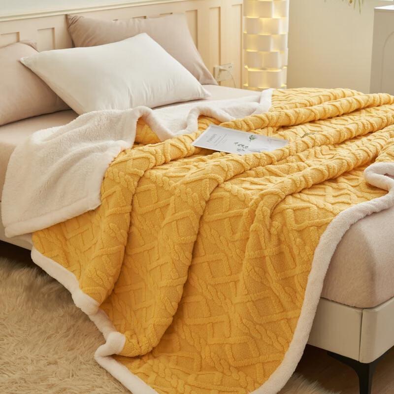 Jie Li Ya Double-Sided Tafu Velvet & Lamb Velvet Blanket
