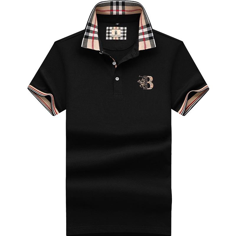 TrendHub Embroidered Men's Pure Cotton Premium Polo Shirt New Style Business Leisure Breathable Men's Flip Collar T-shirt