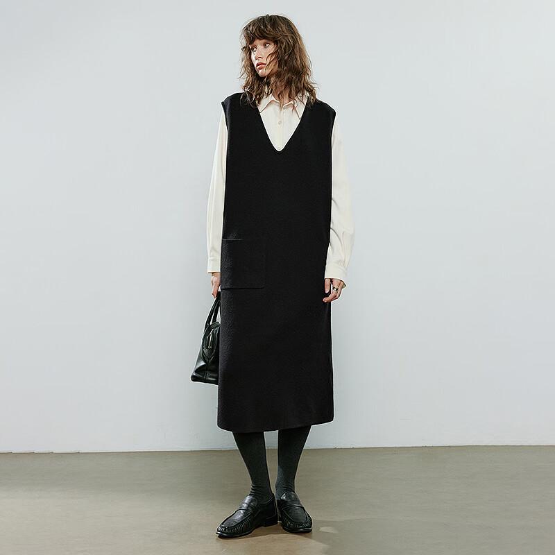 Women's V-Neck Knit Vest Dress