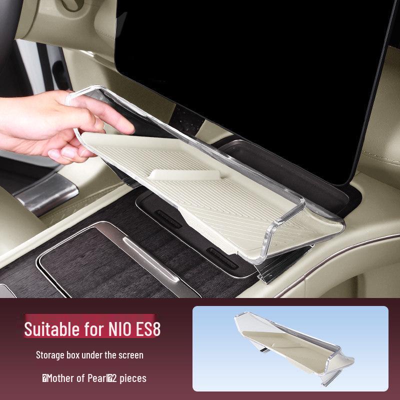 NIO ES8 Under-Screen Storage Box for 26 Models - Car Interior Accessories