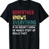 Godfather Know Everything Fathers Day for Funny Grandpa Boom T-Shirt