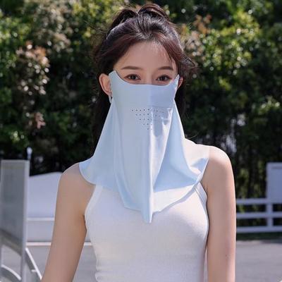 Προστατευτικό Προσώπου με Ελαστικό Λουράκι Εξαιρετικά Ευρεία Κάλυψη Δομή Διπλής Στρώσης UPF 50+ Προστασία από την Υπεριώδη Ακτινοβολία Προστατευτικό Προσώπου για Ποδηλασία