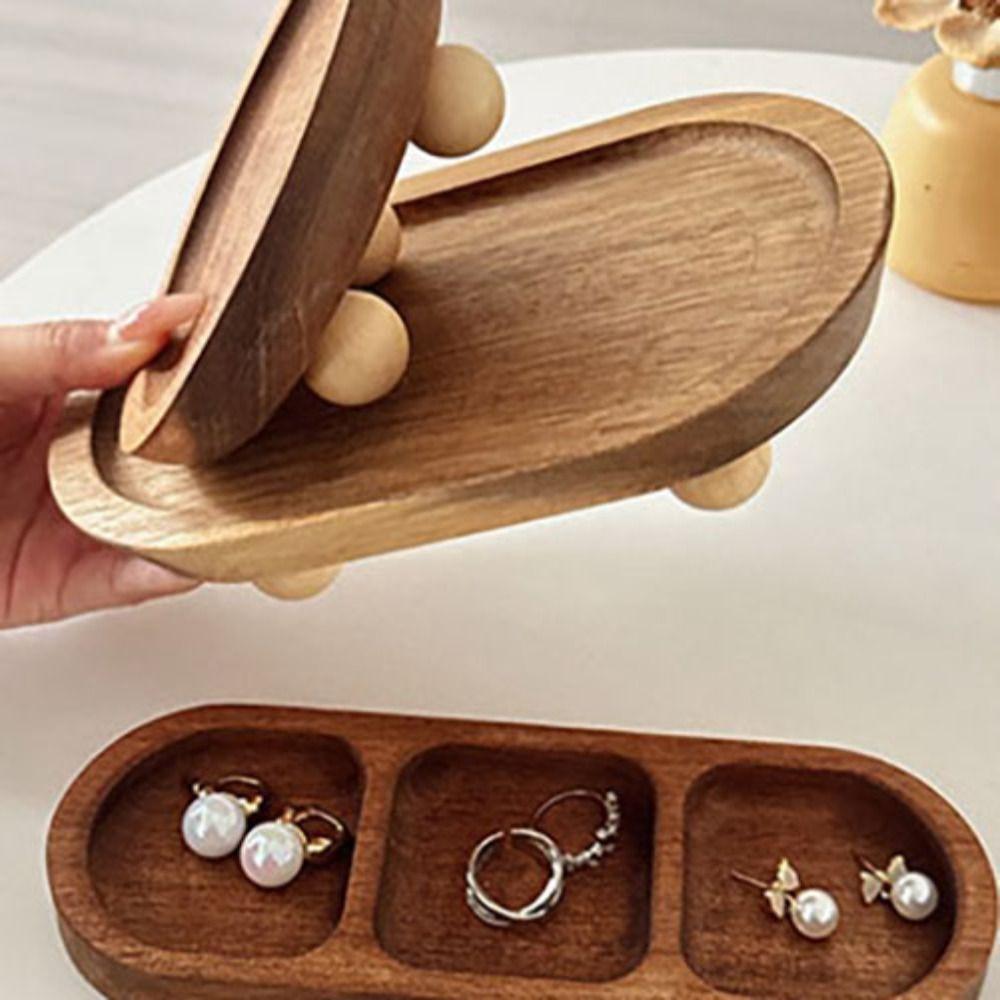 Rings Wooden Jewelry Tray Necklace Jewelry Display Rack Durable Jewelry Display Stand  Ornament