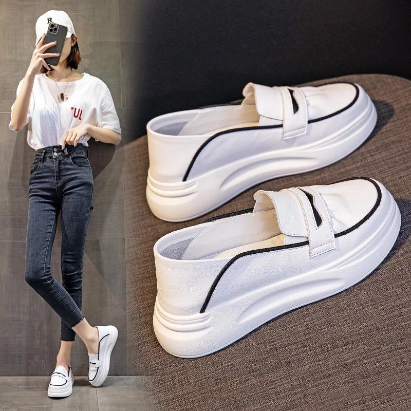 Fujin 55 см натуральная кожа слипоны женские летние элегантные удобные мягкие подошвы роскошные этнические женские неглубокие мокасины лоферы 34 чёрный 5198₽