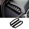 Console Side Air Outlet Vent Trim 2PCS Black Steel For Toyota Camry 2018-2023