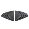 1 Pair Rear Side Window Louver Shutter Trim Cover Decor Carbon Fiber Style Impact Proof for WRX STI VB 2022 and Later