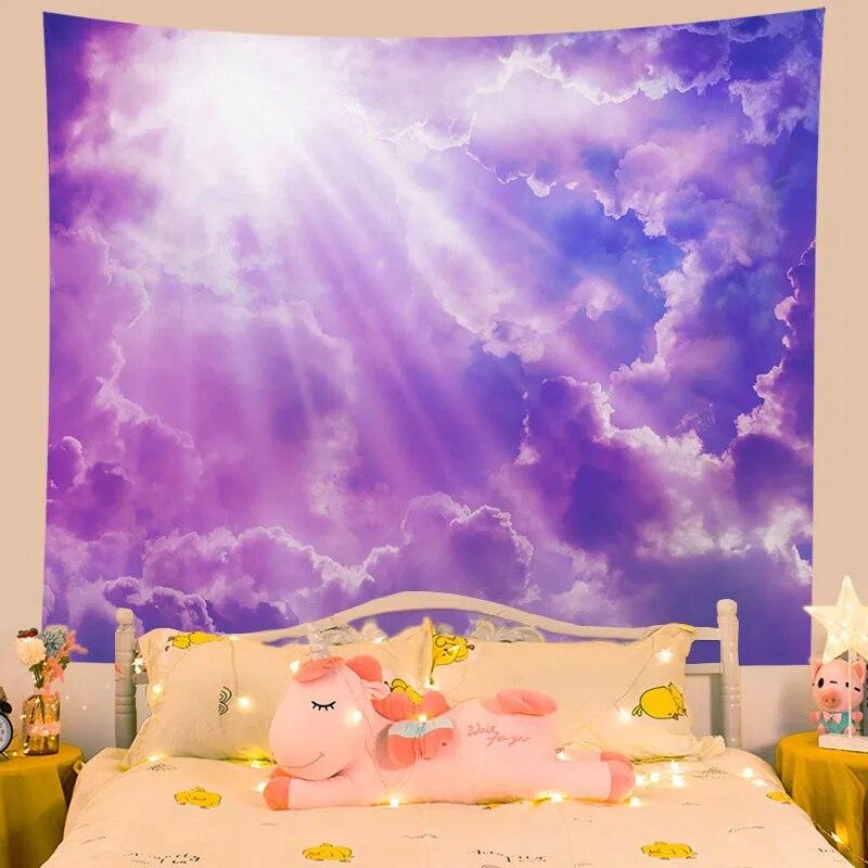 

Гобелен эстетическое украшение стены красочное облако дома гостиная висит фоновая ткань 200x150cm