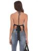 European & American Style Spaghetti Strap Polka Dot Lace-Up Halter Tank Top - Sexy, Slimming, Short Style for Women (2025)