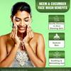 Multani Naturals Neem Cucumber Face Wash 150 Ml Hydrating Daily Cleanser Gentle Refreshing Skin Care For Men Women