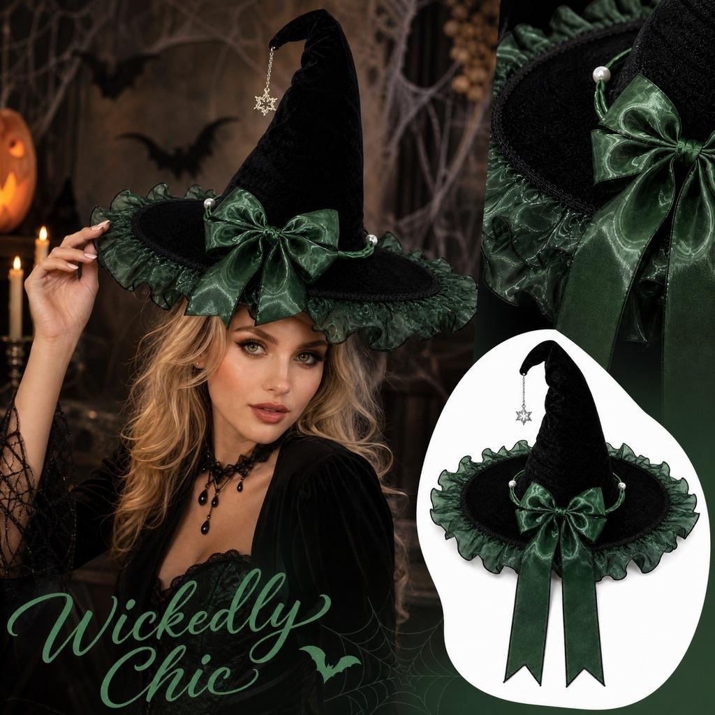 Halloween Witch Hat with for Costume Accessories