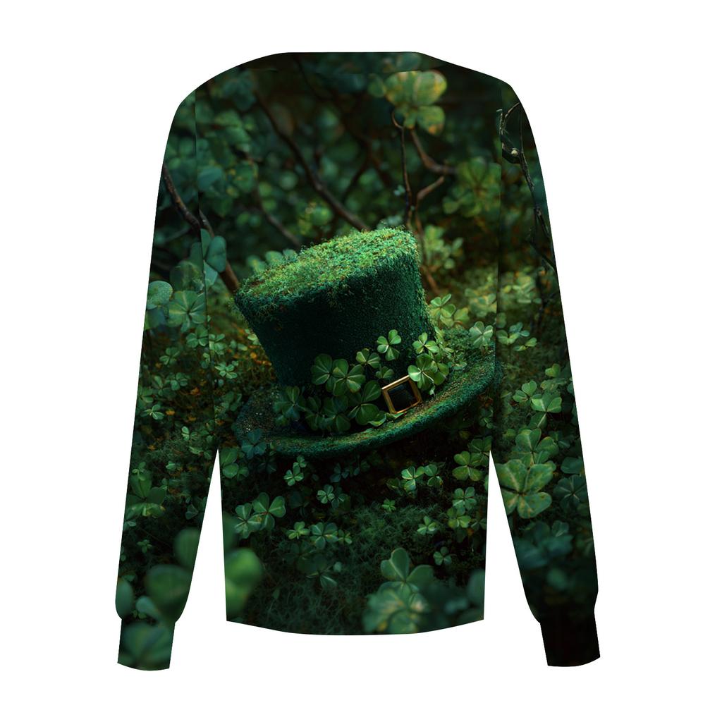 Women's Casual Long Sleeve Single Breasted Printed Dry- Top