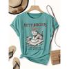 Women's Elegant Style Short-sleeved Cat Baking