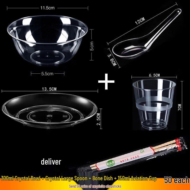 

Transparent Disposable Plastic Serving Bowl
