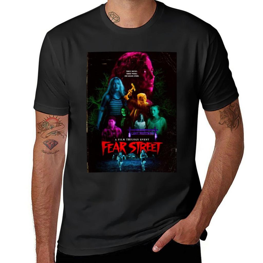 Fear street TShirt plain Short sleeve tee oversizeds men clothings