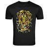 Smoking Cowboy Skeleton Gunslinger Graphic T-Shirt