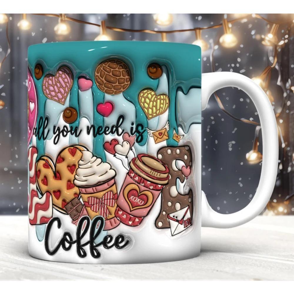 

Valentine s Day ceramic coffee mug tea cup 301-400ml