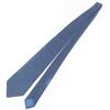 Excellent HERMES Tie Geometric All-over Wide Tie Blue Silk Mens 7695 OA Used