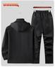 Men's Camouflage Hooded Jacket & Pants Set for Work & Outdoor Activities