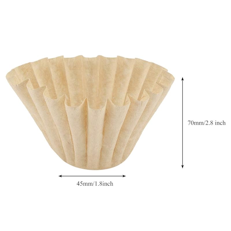 Filtru de cafea comercial, hârtie de filtru de cafea, de unică folosință pentru restaurant, cafenea, birou și casă (1-4 Porții)