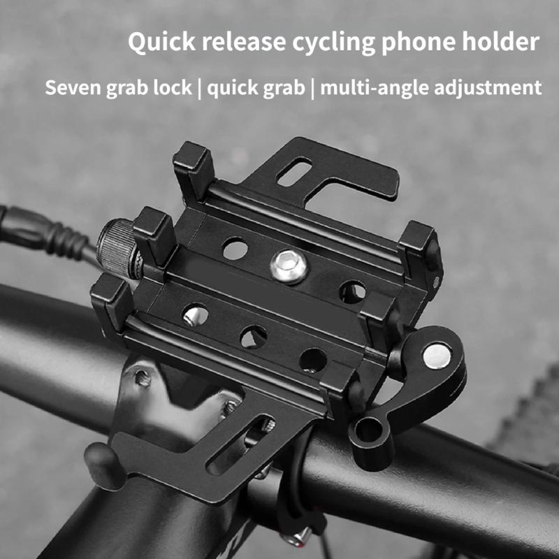360 Degree Rotatable Bike Phone Holder Comfortable Viewing Angles Phone Stand for Smooth Cycling Experiences