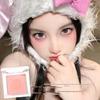 XIXI Rabbit Pupu Sheer Spring Blush: Natural 3D Color, Enhances Complexion, Matte Finish.