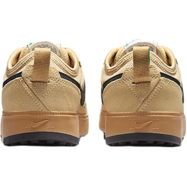 Nike C1TY Anti-Slip Wear-Resistant Low-Top Kids Lifestyle Shoes Linen Sesame Brown Stadium Green Black Kids' Sneakers HQ0028-200