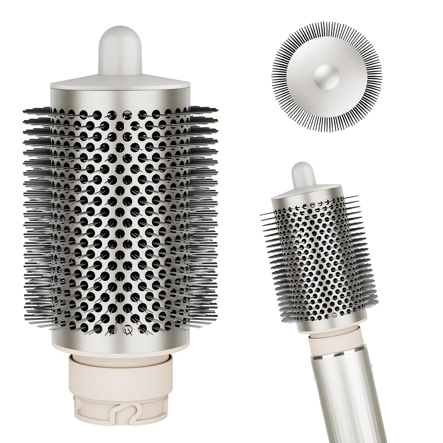 Большая круглая щетка для насадок фена Shark FlexStyle, Большая круглая насадка-щетка Инструмент для укладки волос для прямых, волнистых, кудрявых и очень кудрявых волос